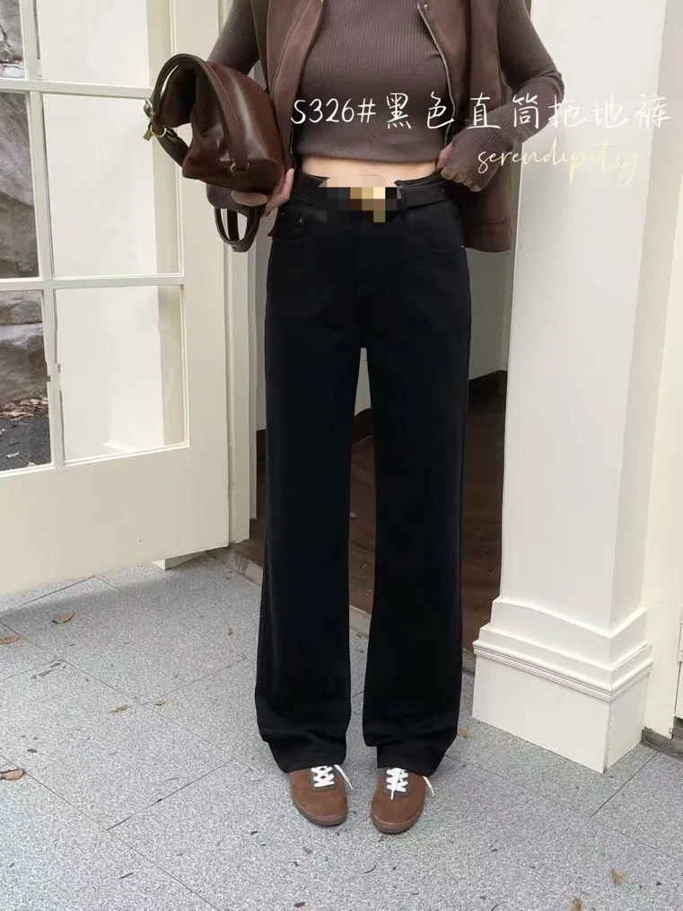 s326窄版直筒显瘦春夏新款女士牛仔裤