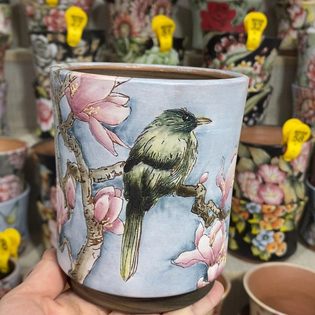 景德镇精品瑶晨花盆9/12