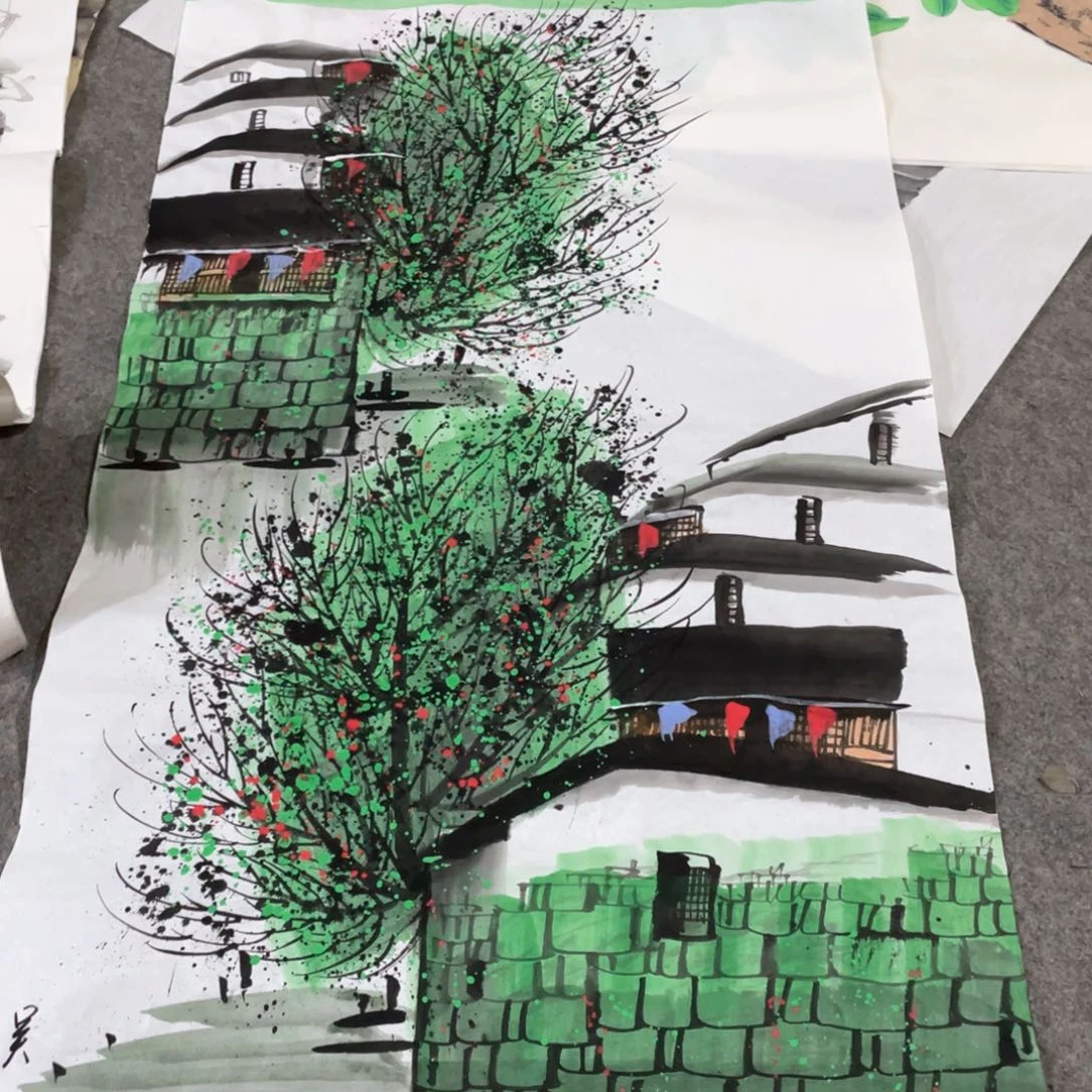 国画国画作品画心一张