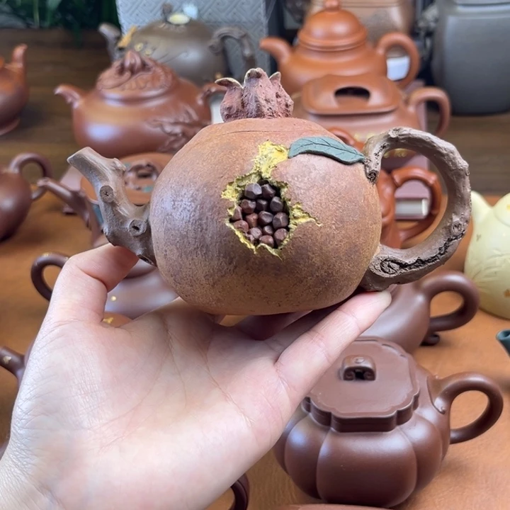 紫砂茶壶全手工石榴壶
