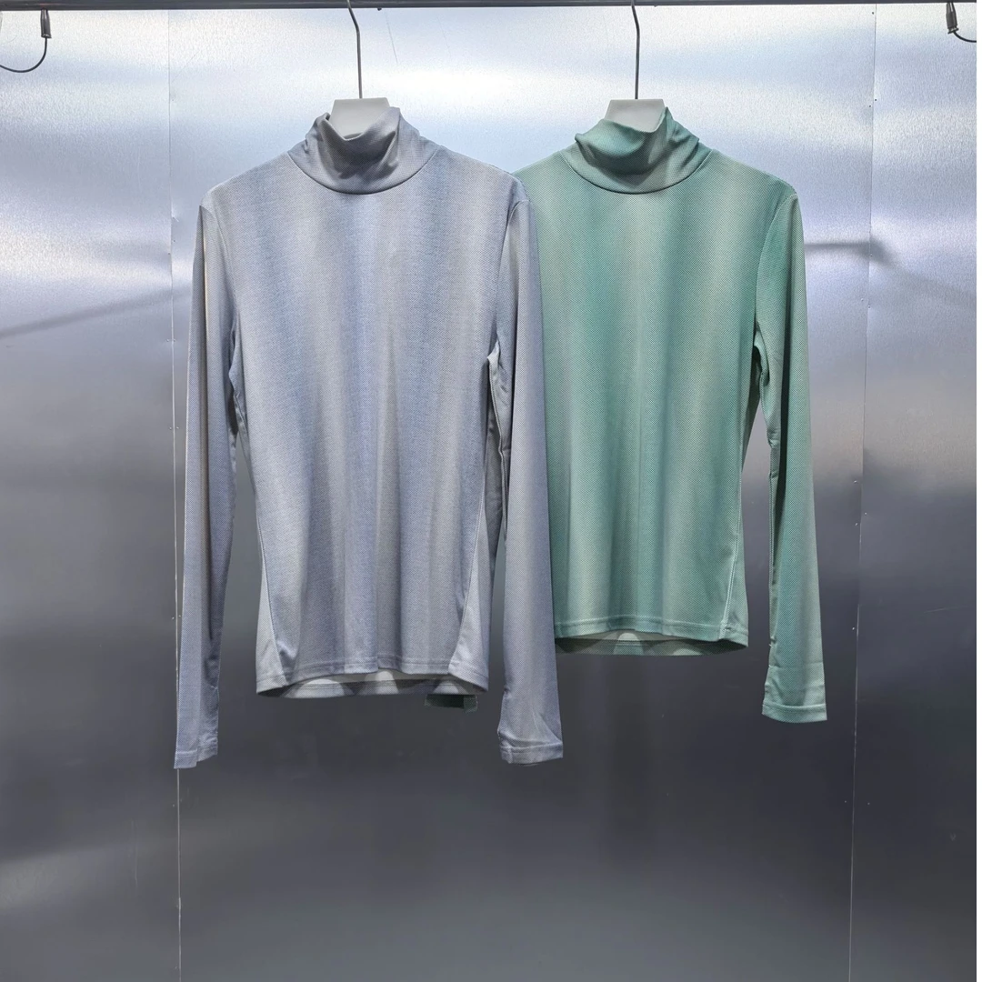 F02-51743-BOS小高领设计时尚纯色百搭长袖T