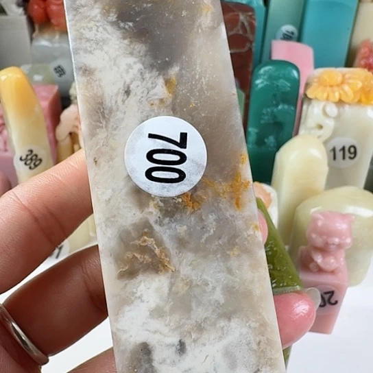 青田石印石枵*印石章料……