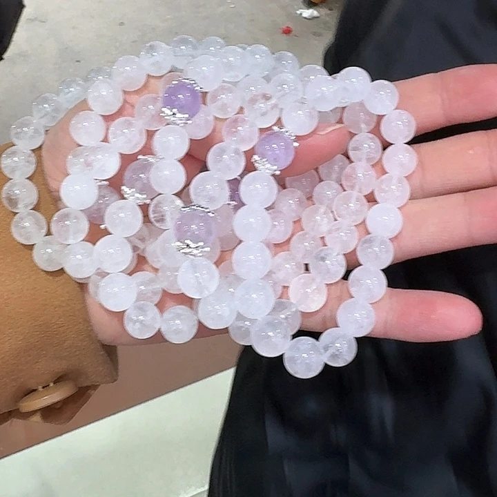 水晶手链未镶嵌多样性发其一