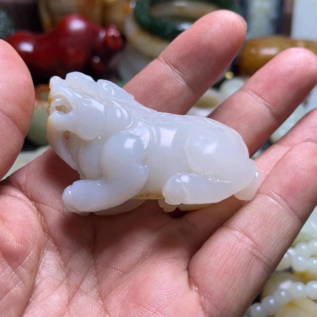 九***鹿和田玉未镶嵌挂件