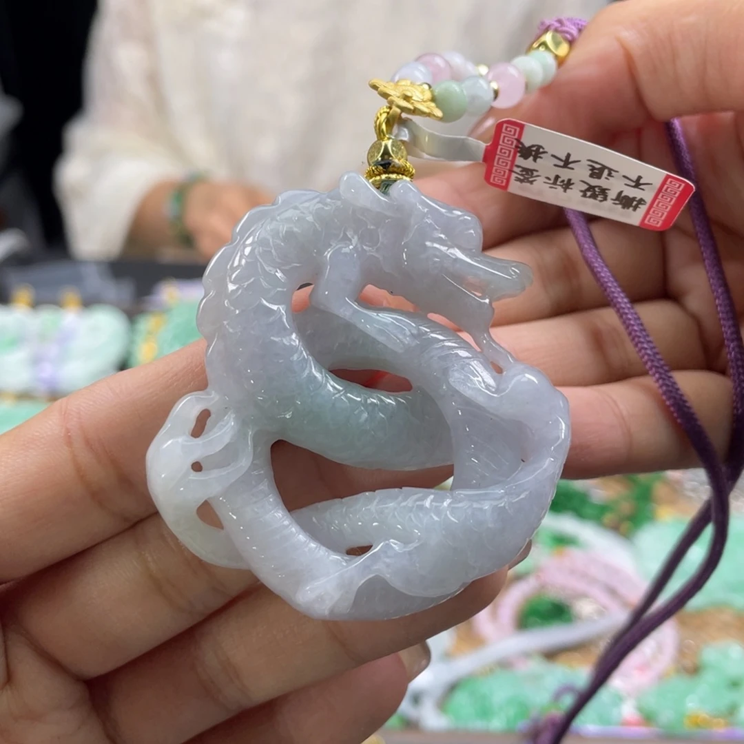 颈饰未镶嵌翡翠代编织