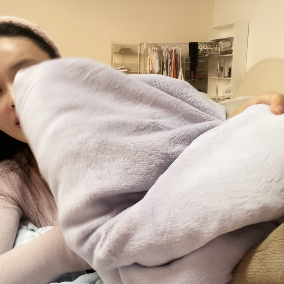 你****棉棉牛奶绒紫1.8床笠