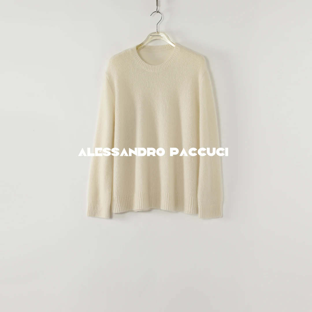 AP洛哥53072ST/-1/43172ST【海王】100羊绒圆领落肩时尚百搭套头衫