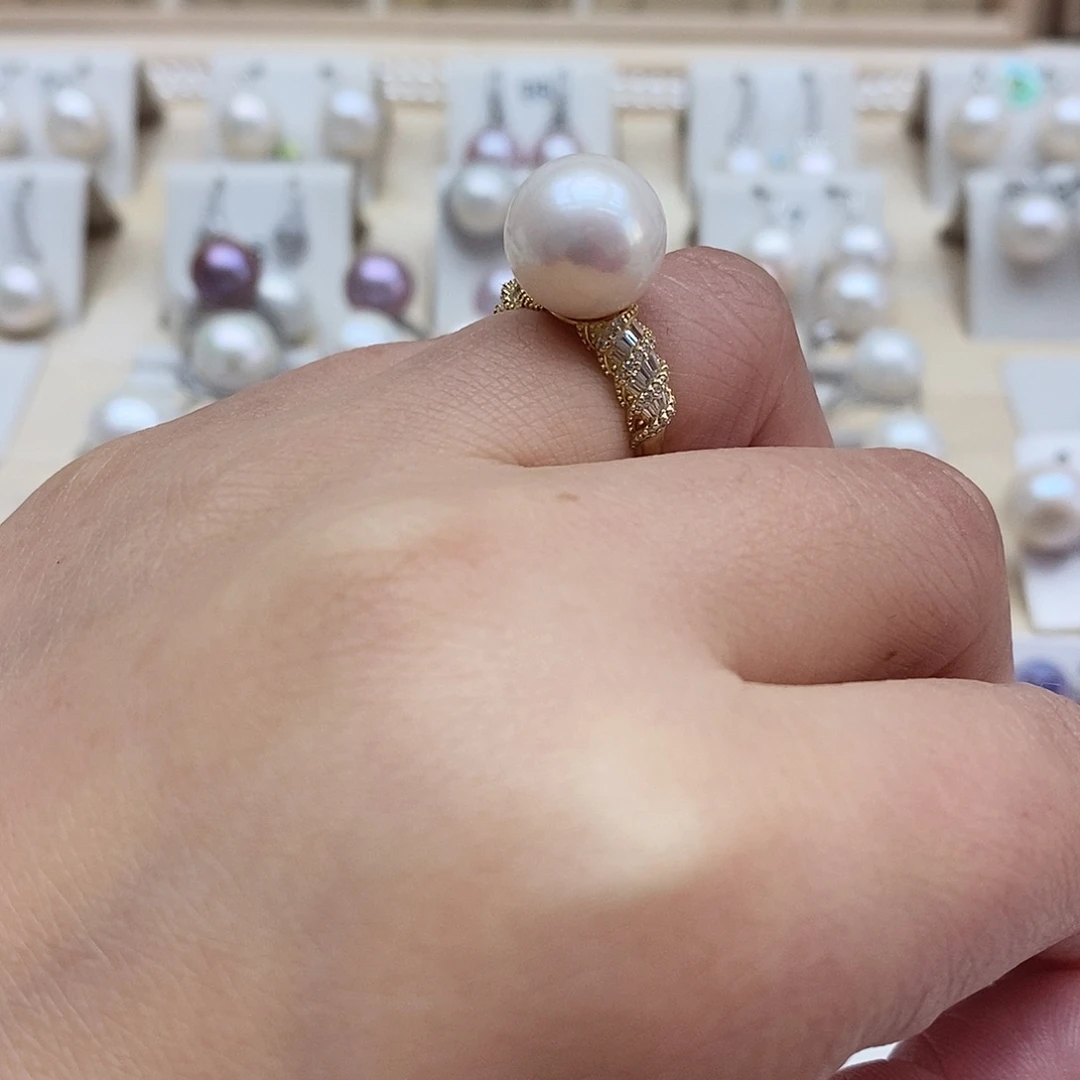 颈饰银S925镶嵌淡水珍珠