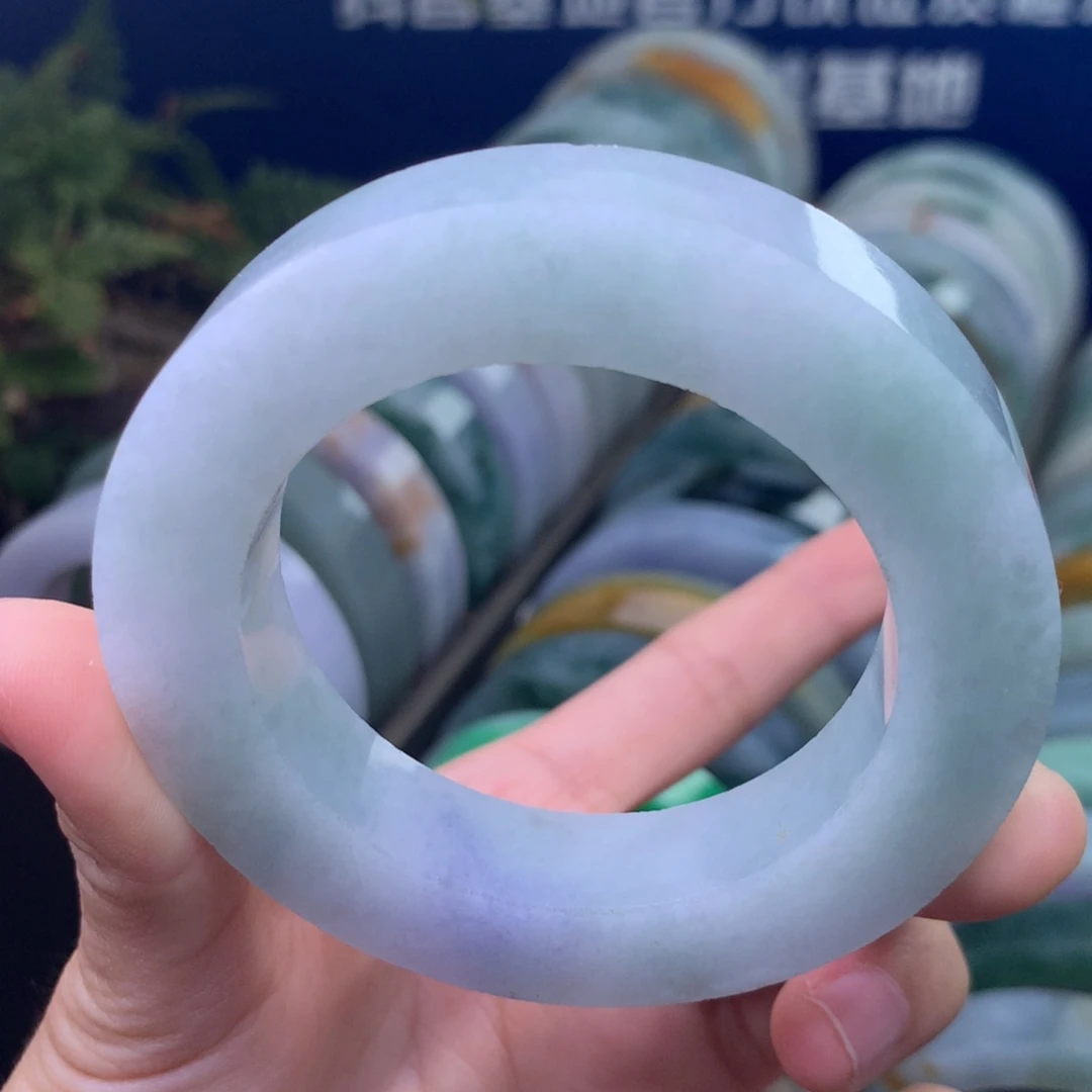 定制翡翠未镶嵌手镯定制不退不换