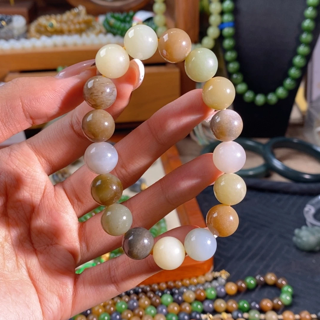 和田玉未镶嵌手链