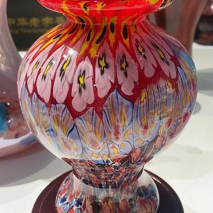 琉璃纯手工万花花瓶