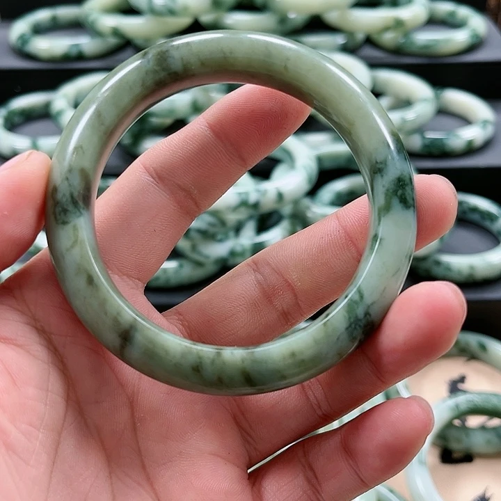 【闪购商品】透闪石-蛇纹石玉手镯未镶嵌用****6