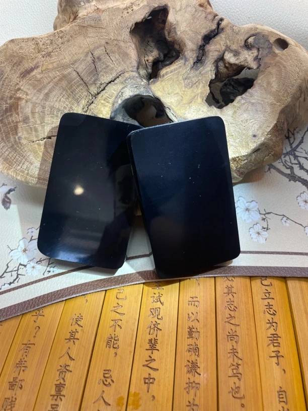 和田玉卡582黑羊指纹打卡器男士气质