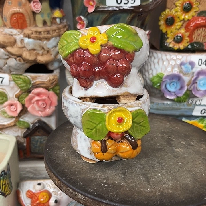 粗陶材质多肉花盆