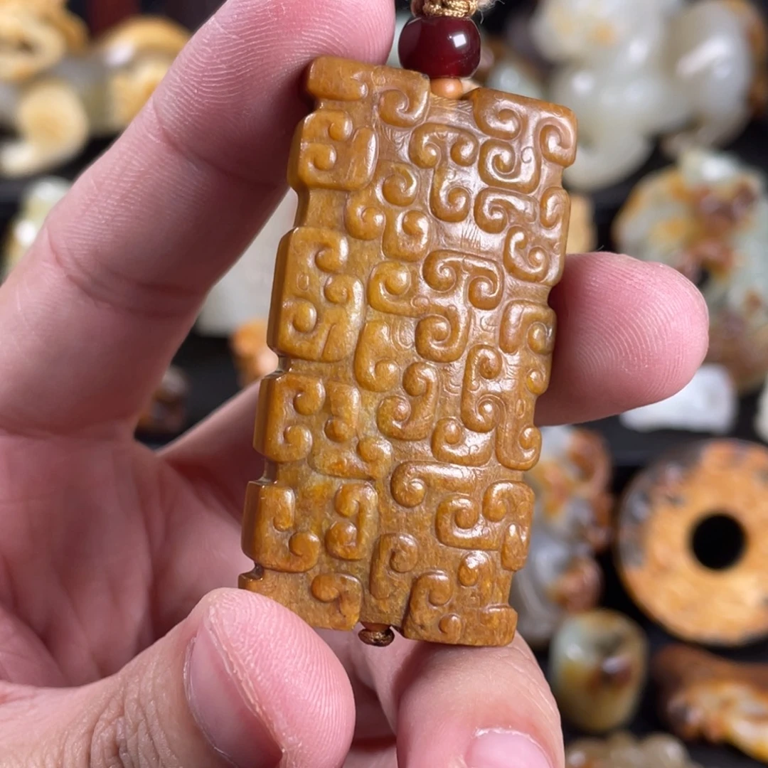 ～***～和田玉未镶嵌颈饰