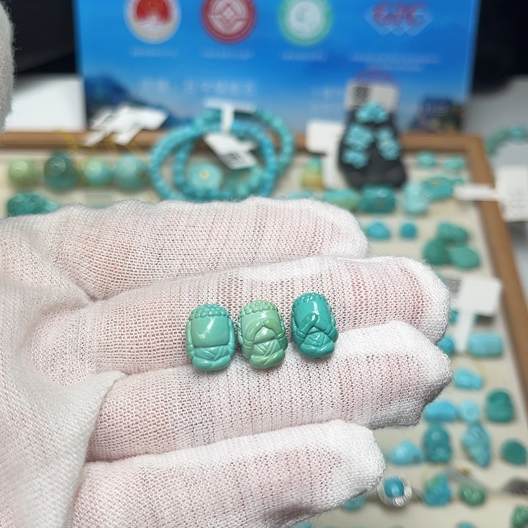 绿松石未镶嵌珠宝半成品