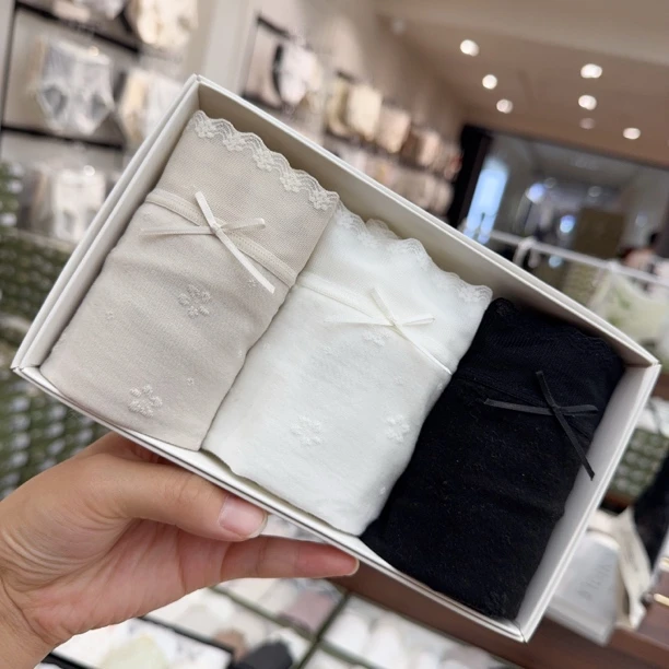 【3条装】F6 中腰舒适亲肤透气女士三角内裤