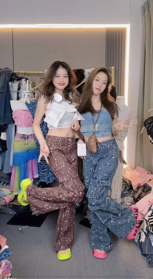 夏季新款复古做旧工装裤休闲裤