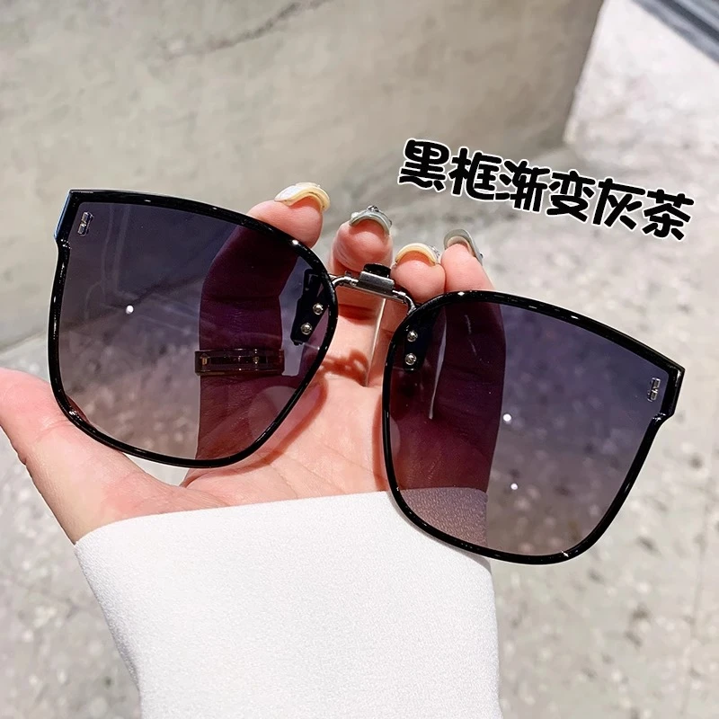 偏光夹片式太阳镜男女开车驾驶专用钓鱼近视墨镜夹片圆脸防紫外线