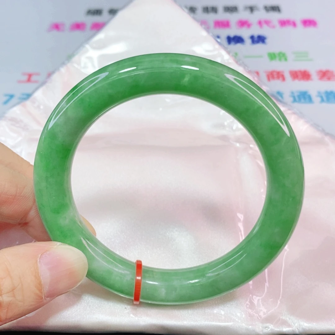 未镶嵌手镯翡翠56.2圈口圆条