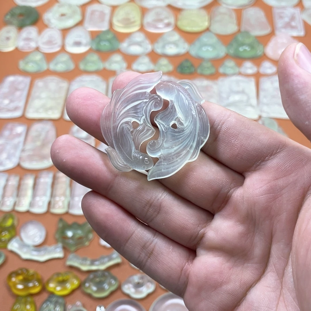 蛇纹石玉未镶嵌多样性随机发一