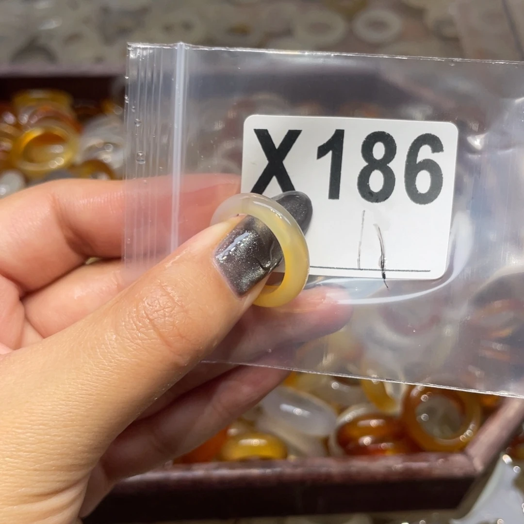 玛瑙/玉髓未镶嵌戒指186