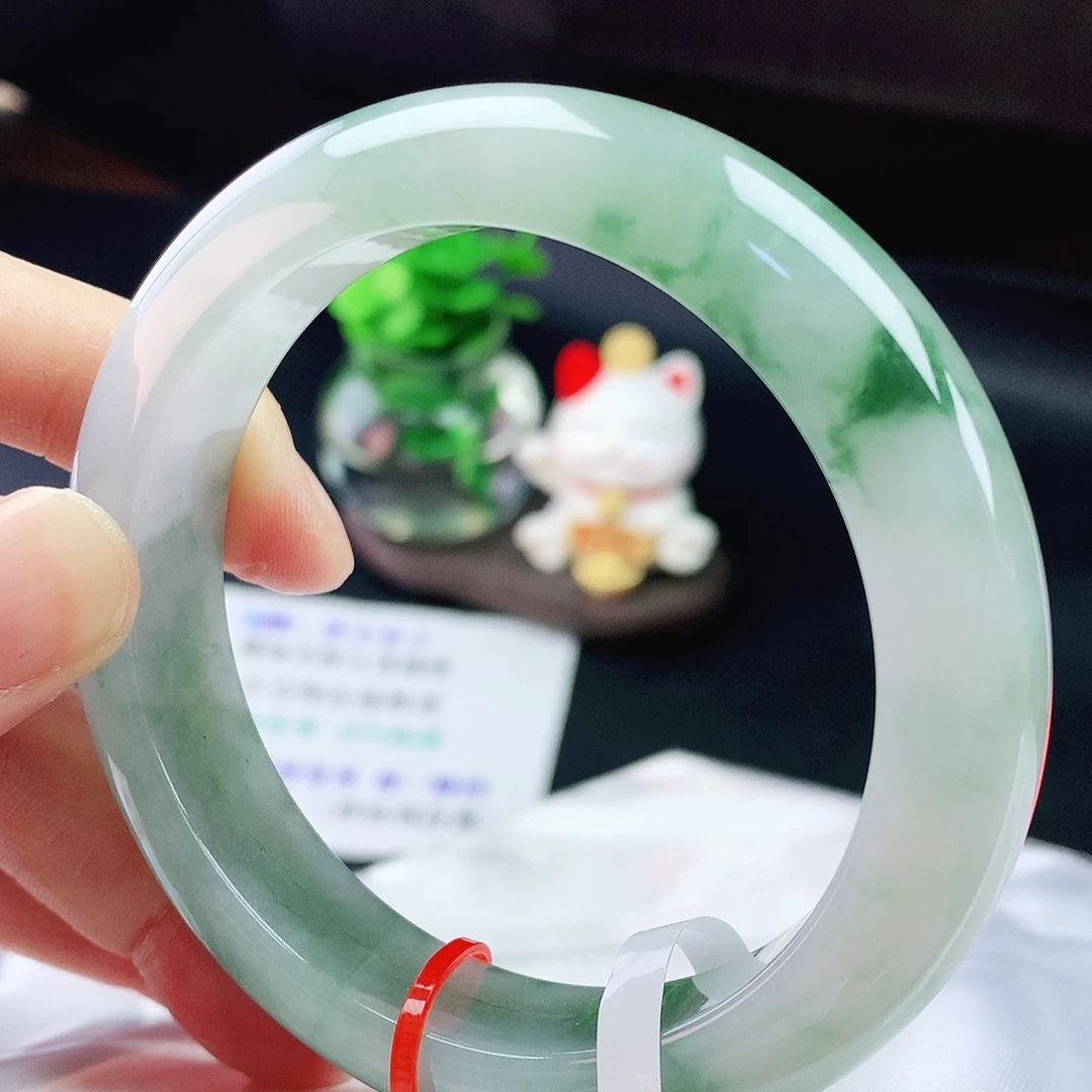 未镶嵌手镯翡翠58圈
