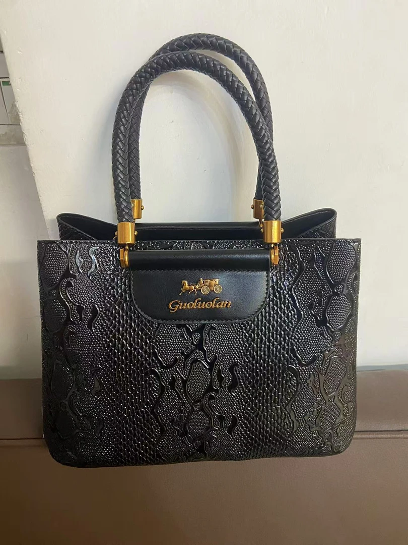 中号做旧单肩款拉链肩包漆皮女士方形耐刮斜挎包
