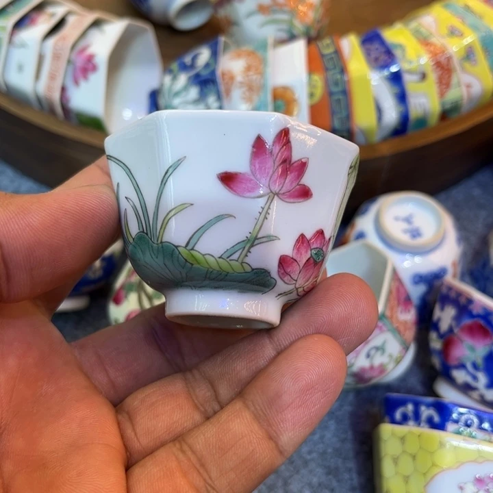 纯手绘精品盖碗杯