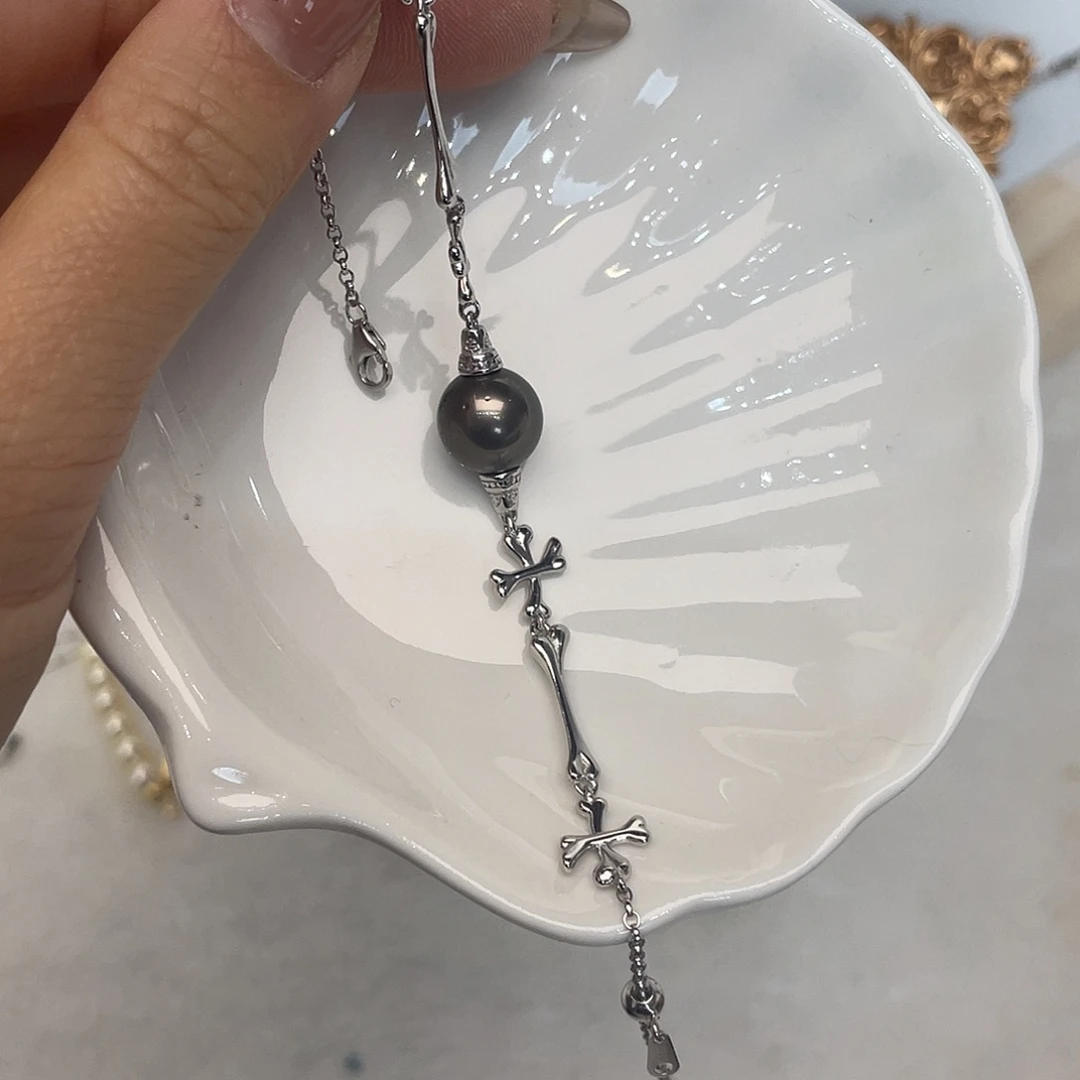 手绳海水珍珠银S925镶嵌