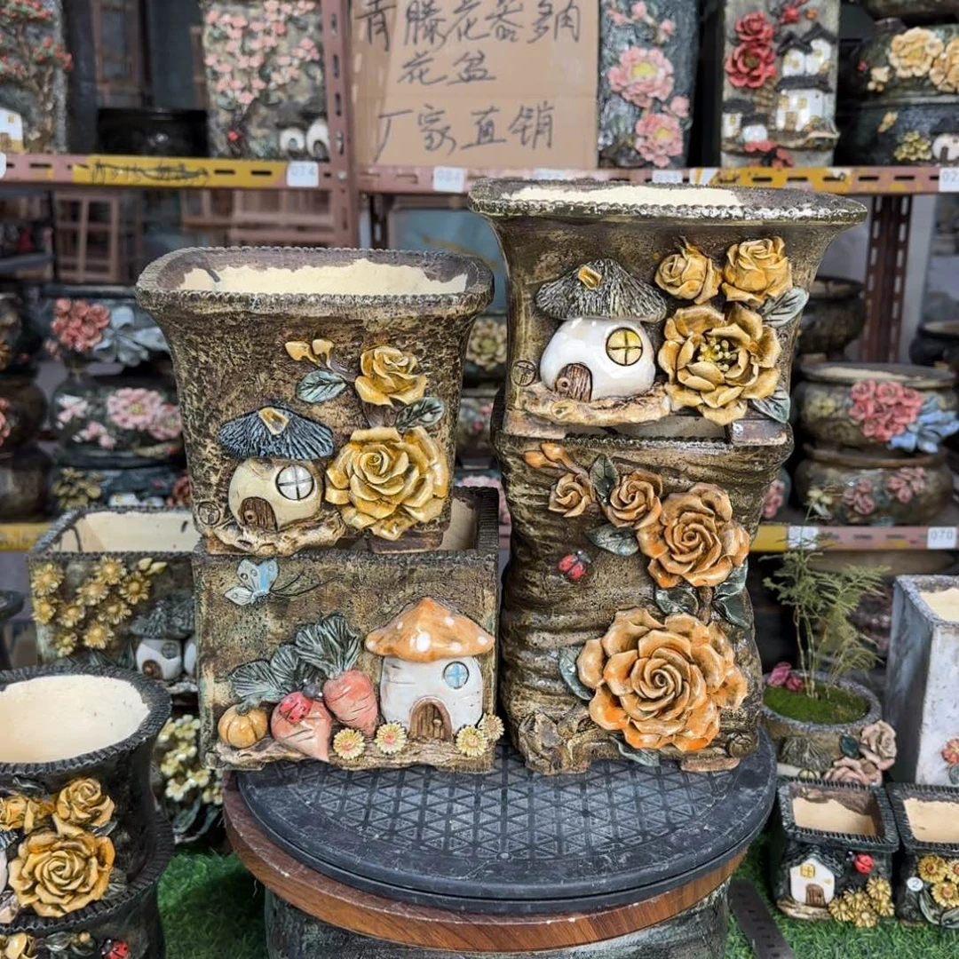 红陶梅****0青藤花器多肉花盆