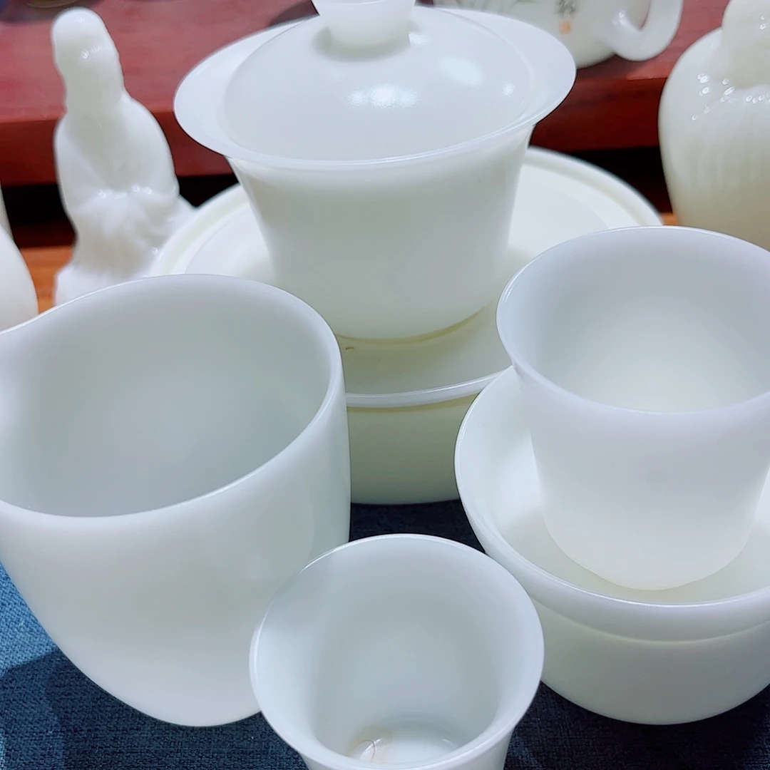 陶瓷素烧璞玉150cc加6杯套组安全