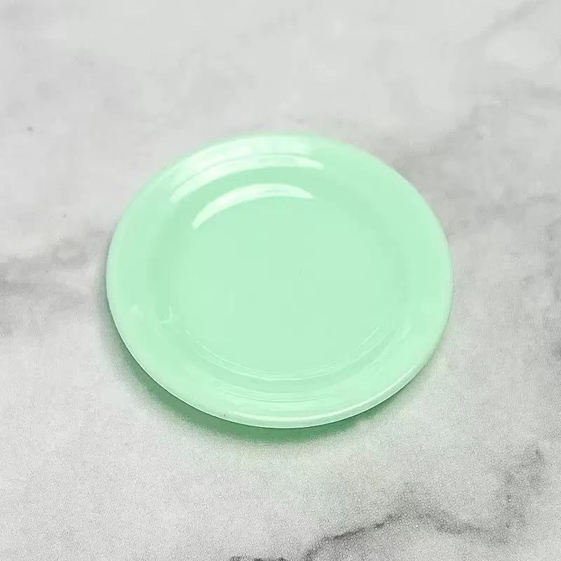 3.5cm迷你仿真小盘子diy娃娃屋微缩食玩儿童过家家餐厨玩具配件