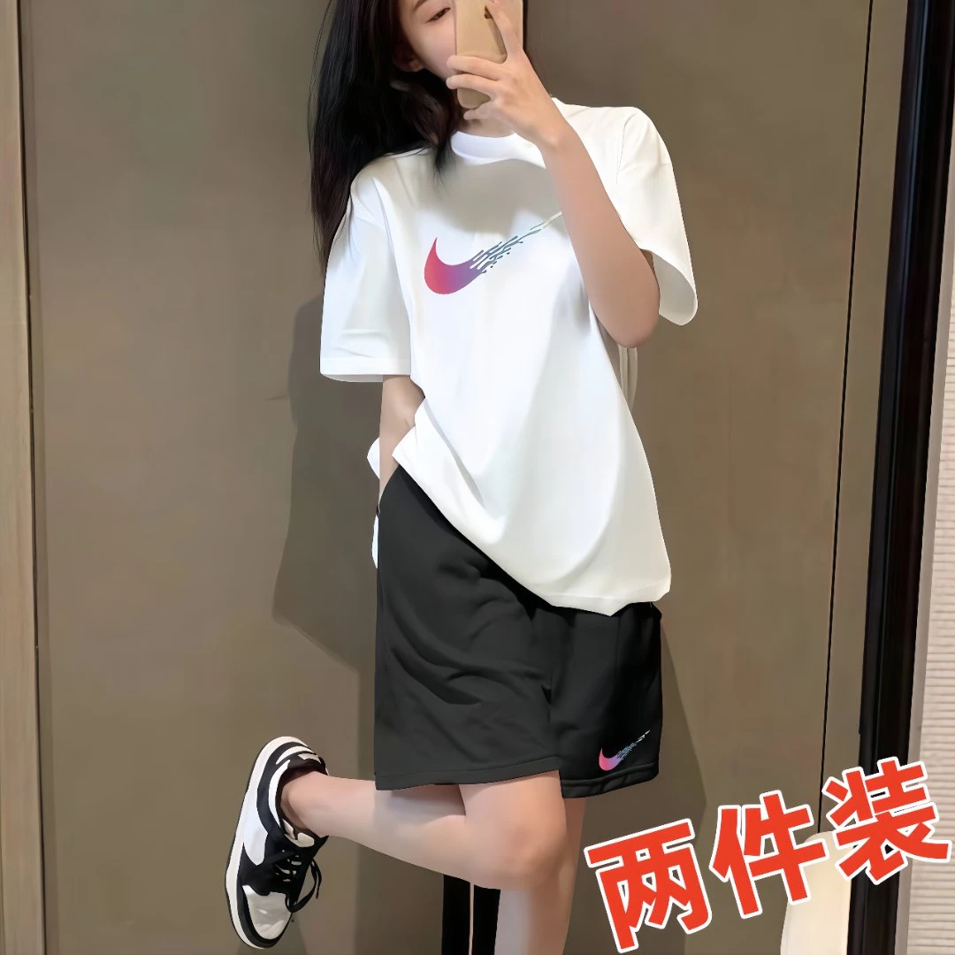 【反季清仓】奥特莱斯运动套装宽松透气清凉显瘦排汗不闷简约时尚潮
