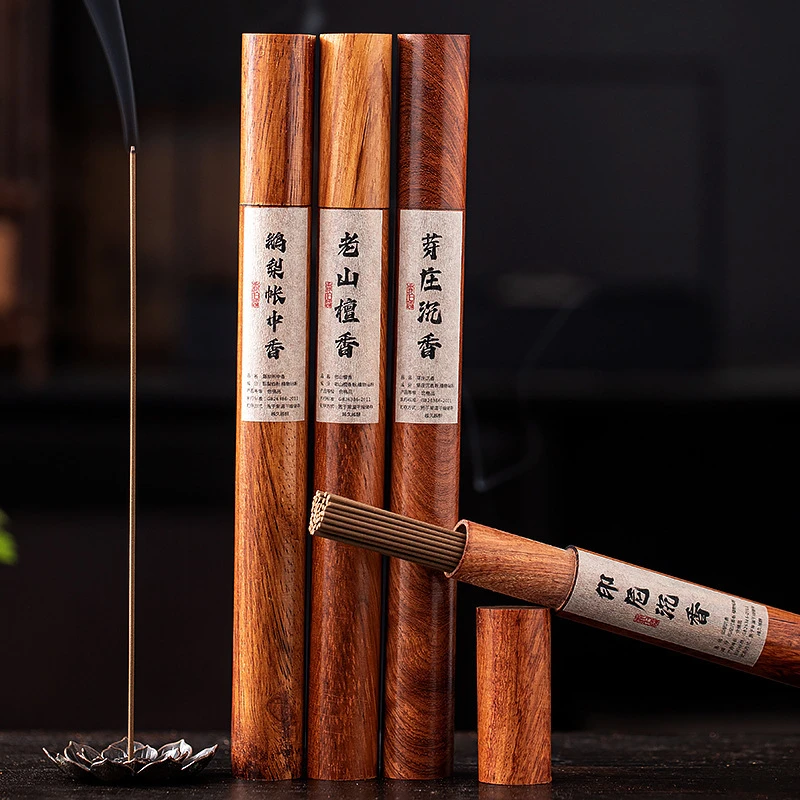 花梨木管装线香鹅梨芽庄沉香老山檀香斐济顺化海南红土沉香