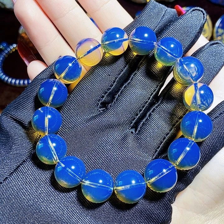 蓝珀珠宝奇石未镶嵌蓝珀毕业13净水