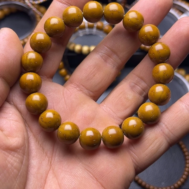 紫金鼠手串纯实心纯色圆珠毕业货11.5尺精工暴力归圆
