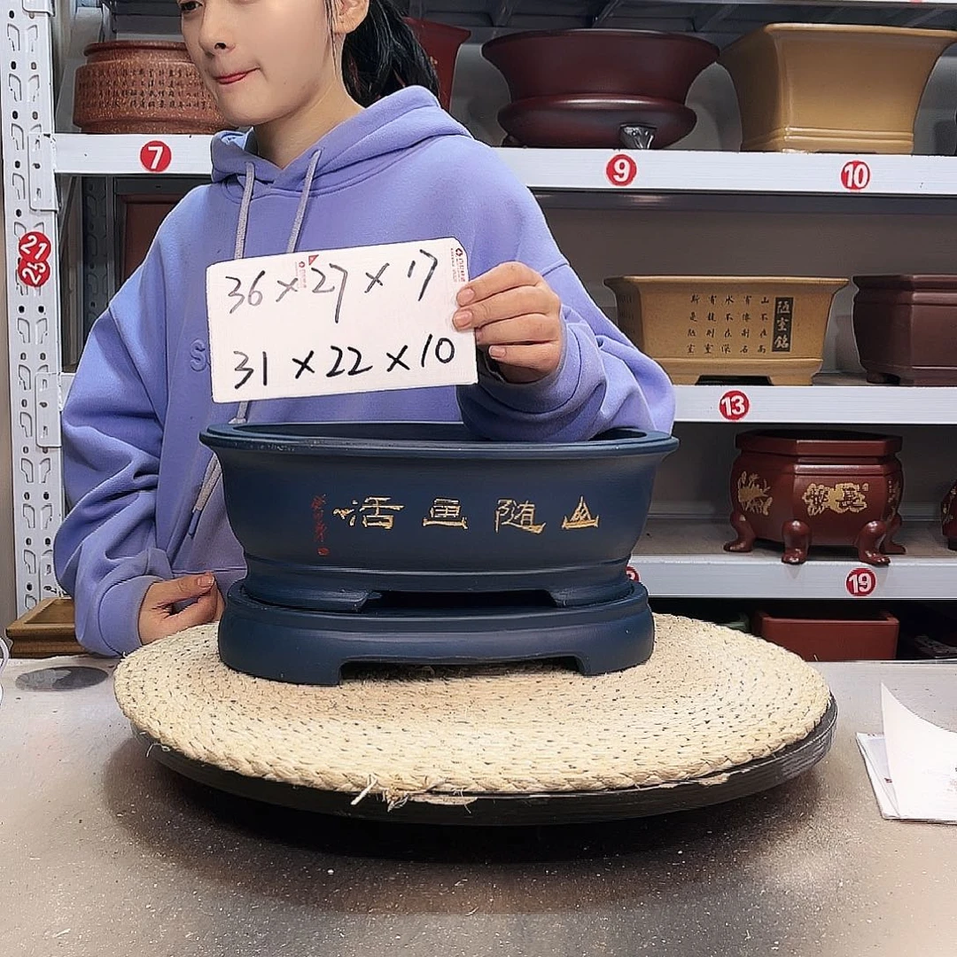 紫砂花盆紫砂花盆