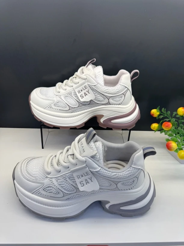 2025夏季单网 百搭时尚老爹鞋鞋