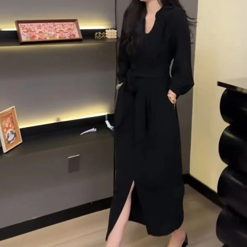 2025春季新款名媛时尚显瘦气质修身女士网红洋气连衣裙百搭款女神