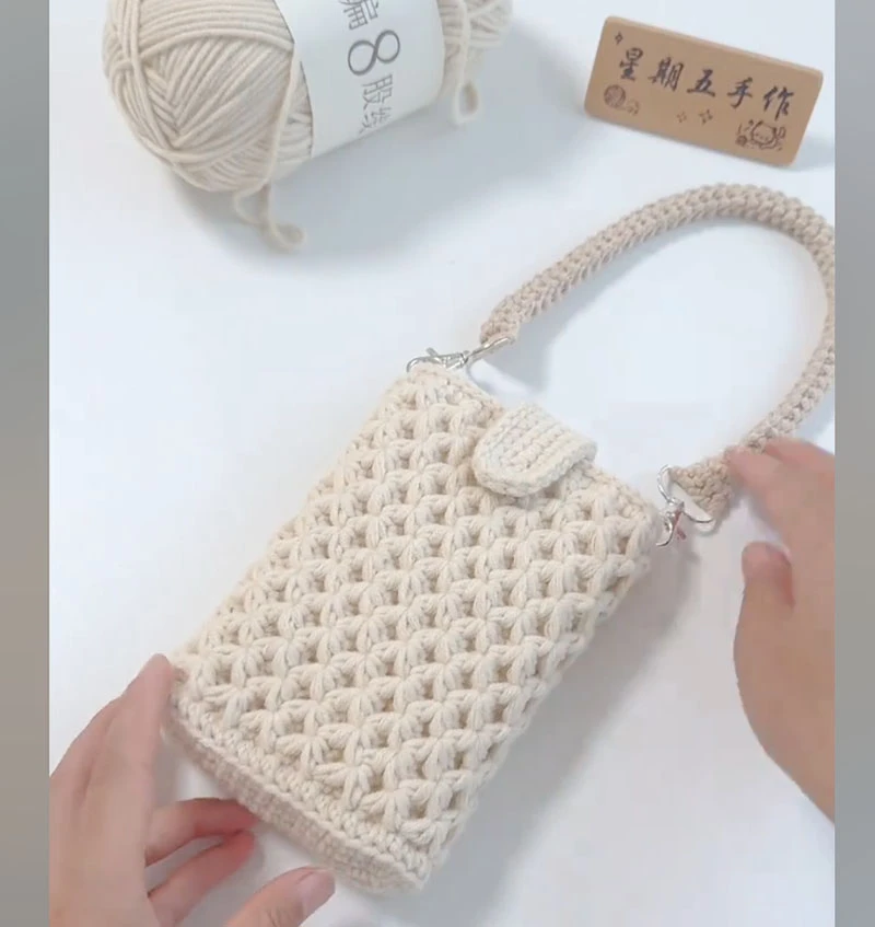 星星手机包材料纯色手编8股线材手工diy彩色段染粗雪妃尔毛线柔软