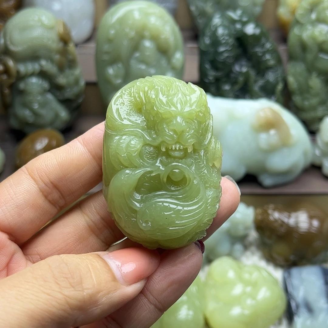 和田玉未镶嵌挂件