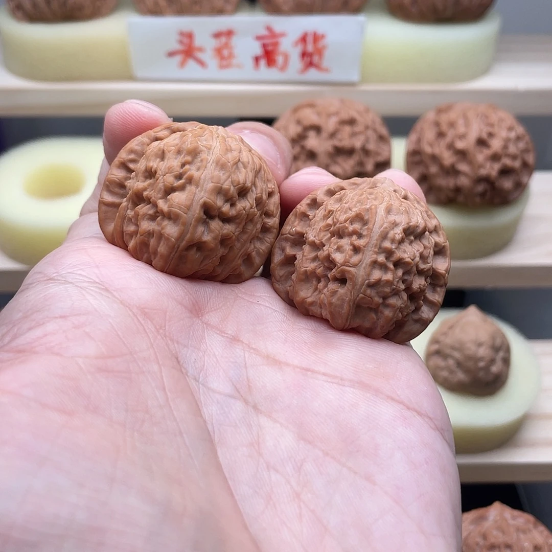 吊坠文玩核桃34全品白狮子