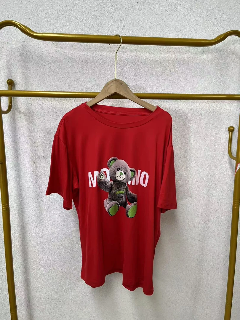 唯琳剪标   8仓A1-5-55-489款   红色熊字母短袖T恤