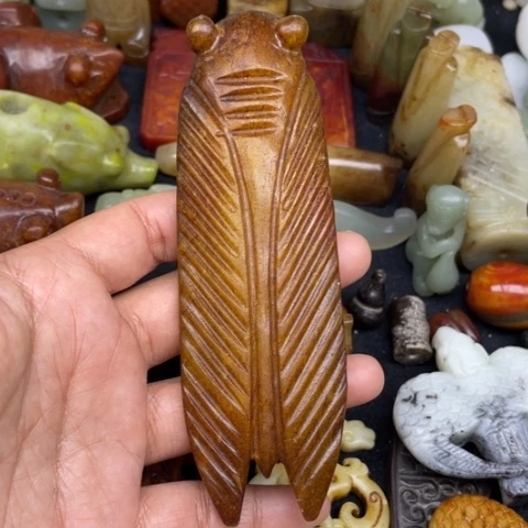 蛇纹石玉未镶嵌颈饰77