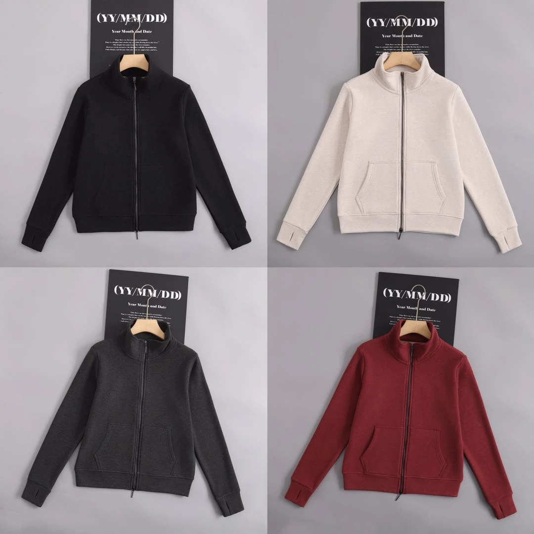 【JIAHE-加厚“软黄金”】蚕丝羊毛立领双拉链百搭休闲外套-690