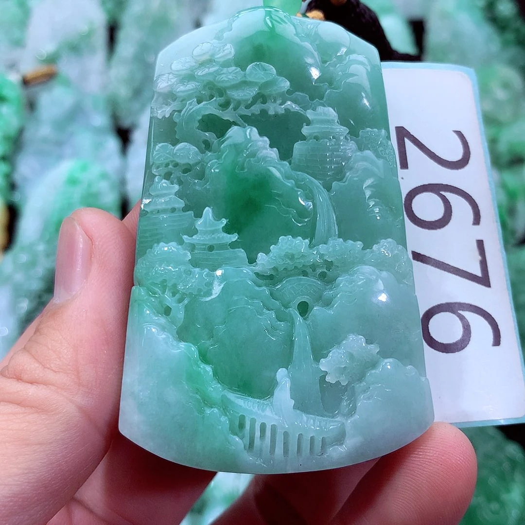 翡翠未镶嵌吊坠(不含链)