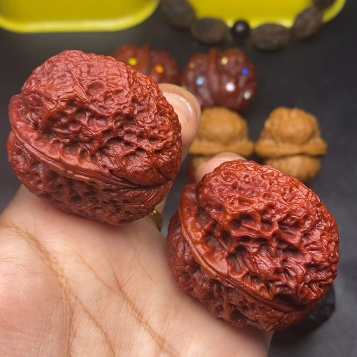 文玩核桃吊坠41尺饕餮金蟾