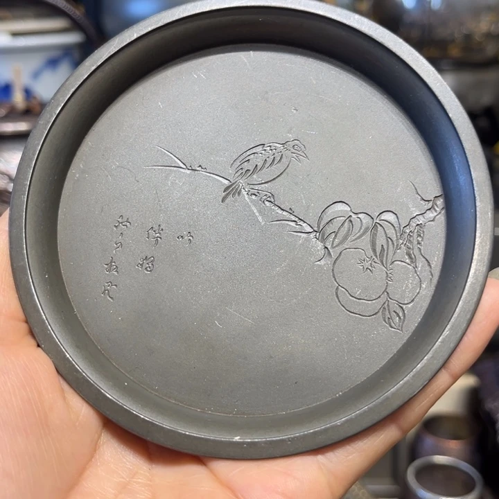 蜜安罐瓷香炉锡茶则