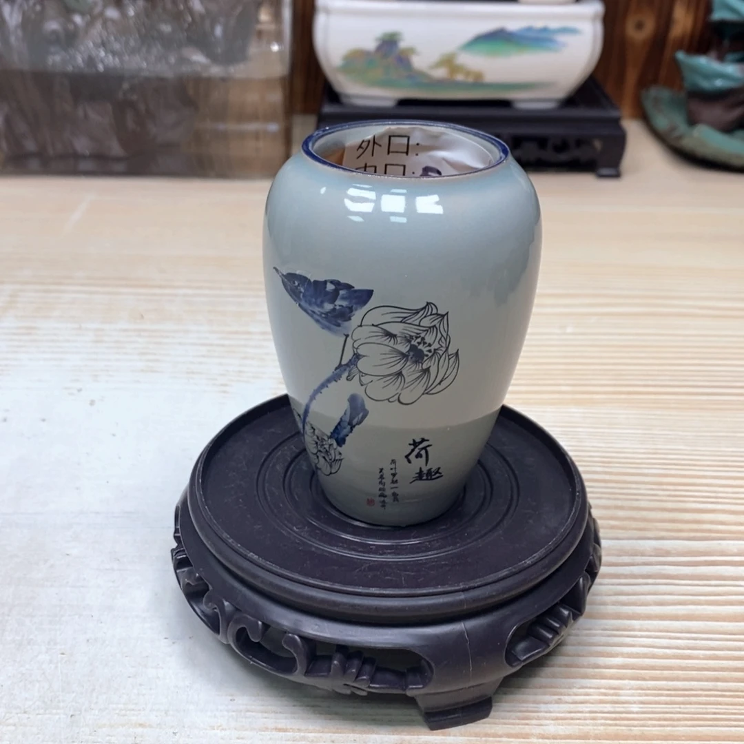 紫砂花盆陶瓷艺术花盆陶瓷